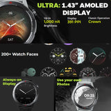 Zeblaze Stratos 3 Ultra Rugged Smart Watch 1.43in AMOLED Display 5ATM Bluetooth Voice Calls - Noco