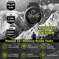 Zeblaze Stratos 3 Ultra Rugged Smart Watch 1.43in AMOLED Display 5ATM Bluetooth Voice Calls - Noco