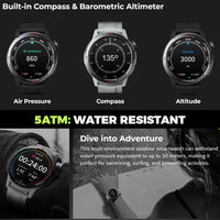 Zeblaze Stratos 3 Ultra Rugged Smart Watch 1.43in AMOLED Display 5ATM Bluetooth Voice Calls - Noco