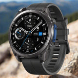 Zeblaze Vibe 8 Rugged Outdoor Smart Watch – 1.43’’ AMOLED Built-in Flashlight 5ATM & IP69K - Black - Zeblaze