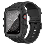 Apple Watch Series 8 / 7 45mm Rugged 360 Watch Cover Strap Enclosure with Screen Protector - Black - Noco