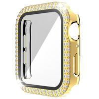 Apple Watch Series 4/5/6/SE 40mm Diamond Front Watch Protective Cover with Tempered Glass Screen Protector - Gold - Noco