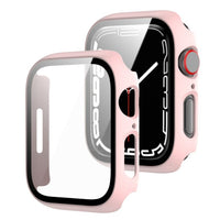 Apple Watch Series 7 / 8 / 9 45mm Cover with Tempered Glass Screen Protector - Pink - Noco