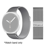 Samsung Galaxy Watch8 40mm / 44mm Kalebol Milan Magnetic SS Watch Strap - Silver - Noco