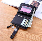 Womens Folding Purse Wallet Card Slots Cash ID Window - smart Noco