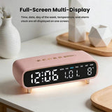 YX2819 Multi-Function LED Digital Alarm Clock with Intelligent Night Light and Dual Alarm System - Noco