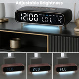 YX2819 Multi-Function LED Digital Alarm Clock with Intelligent Night Light and Dual Alarm System - Noco