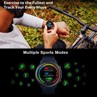 Zeblaze Stratos 2 Lite GPS Smart Watch 1.32 Display 50M Waterproof SpO2/Heart Rate Sports Modes - watch Noco