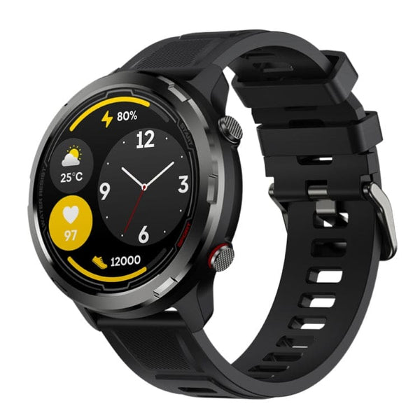 Zeblaze Stratos 2 Lite GPS Smart Watch 1.32 Display 50M Waterproof SpO2/Heart Rate Sports Modes - Black - watch Noco