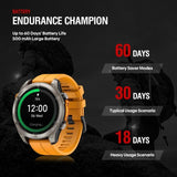 Zeblaze Stratos 4 GPS Rugged Smart Watch 1.43’’ AMOLED Display Bluetooth Voice Calls 5 ATM - Zeblaze