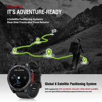 Zeblaze Stratos 4 GPS Rugged Smart Watch 1.43’’ AMOLED Display Bluetooth Voice Calls 5 ATM - Zeblaze