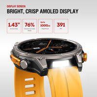Zeblaze Stratos 4 GPS Rugged Smart Watch 1.43’’ AMOLED Display Bluetooth Voice Calls 5 ATM - Zeblaze