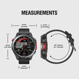 Zeblaze Stratos 4 GPS Rugged Smart Watch 1.43’’ AMOLED Display Bluetooth Voice Calls 5 ATM - Zeblaze