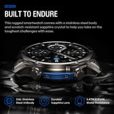 Zeblaze Vibe 8 Rugged Outdoor Smart Watch – 1.43’’ AMOLED Built-in Flashlight 5ATM & IP69K - Zeblaze