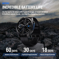 Zeblaze Vibe 8 Rugged Outdoor Smart Watch – 1.43’’ AMOLED Built-in Flashlight 5ATM & IP69K - Zeblaze