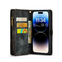 Apple iPhone 12/12 Pro CaseMe 008 Wallet with Detachable Cover 8 Card Slots Zip Pocket - CaseMe