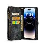 Apple iPhone 12/12 Pro CaseMe 008 Wallet with Detachable Cover 8 Card Slots Zip Pocket - CaseMe