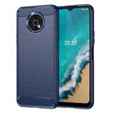 Nokia G50 Carbon Brushed Texture Phone Cover - Blue - Cover Noco