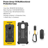 Ulefone Rugged Cover + Quick Clip/Carabiner - For Ulefone Armor 14 Phone - acc Ulefone