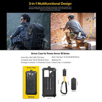 Ulefone Power Armor 18T Cover + Belt Clip and Quick Clip Carabiner - Cover Ulefone