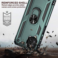 Armor Rugged Protective Case with Metal Ring/Stand for Samsung Galaxy A22 4G - acc Noco