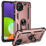 Armor Rugged Protective Case with Metal Ring/Stand for Samsung Galaxy A22 4G / M32 8.4mm - Pink - Cover Noco