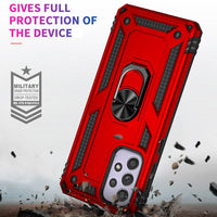 Armor Rugged Protective Cover with Metal Ring/Stand for Samsung Galaxy A33 5G - Cover Noco