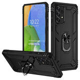 Armor Rugged Protective Cover with Metal Ring/Stand for Samsung Galaxy A73 5G - Black - Cover Noco