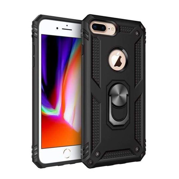 Armor Rugged Protective Case with Metal Ring/Stand for Apple iPhone 7/8 Plus - acc Noco