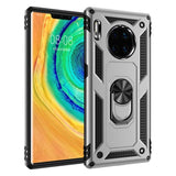 Huawei Mate 30 Pro - Armor Rugged Protective Cover with Metal Ring/Stand - Silver - Cover Noco