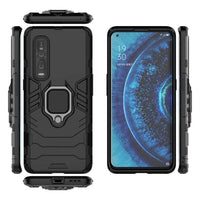 Shockproof Rugged Protective Case with Ring Holder for Oppo Find X2 Pro - acc Noco