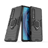 Shockproof Rugged Protective Case with Ring Holder for Oppo Find X2 Pro - Black - acc Noco