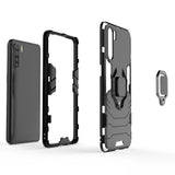 Shockproof Rugged Protective Case with Magnetic Ring Holder for Oppo A91 / F15 / Reno 3 - acc Noco