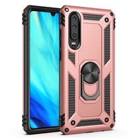Huawei P30 - Armor Rugged Protective Cover with Metal Ring/Stand - Pink - Cover Noco
