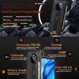 [TRADE-IN] Blackview BL8800 PRO 5G FLIR Thermal Camera Rugged Phone 8GB + 128GB 6.58in FHD + Screen 50MP Camera + FLIR Thermal Dimensity