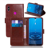 Faux Leather Texture Flip Phone Cover/Wallet - For Leagoo M12 M13 S11 - acc Noco