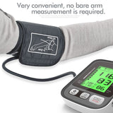 Fully Automatic Large Arm Cuff Blood Pressure Monitor Tri Colour Backlight For Home Usage - smart NOCO