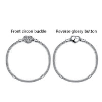V Jewellery - Snake Chain Bracelet with Heart Pendant - Jewelry Noco