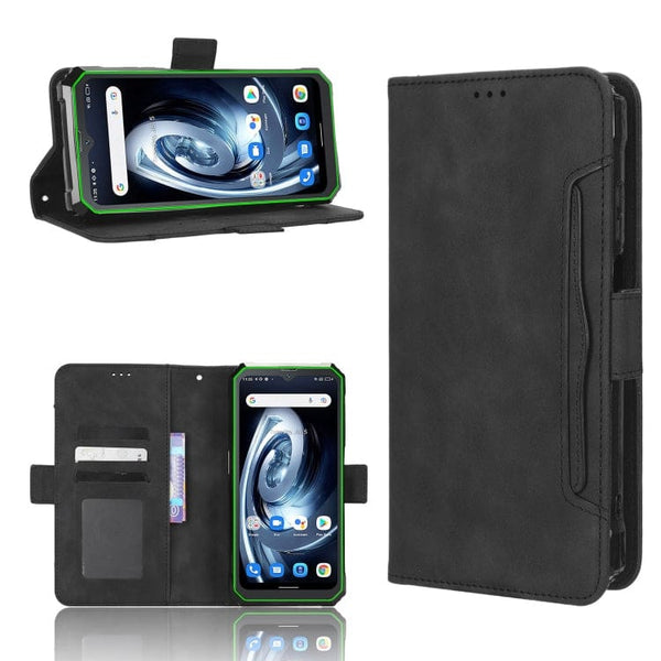 Blackview BV7100 Flip Wallet Cover with Removable Front Card Wallet Card Slots - Black - Cover Noco