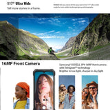 Blackview BV8800 Rugged 90Hz Fast FHD+ 6.58in Screen 20MP Night Vision Camera 8GB+128GB 50MP Samsung Camera NFC Helio G96 Big 8380mAh 