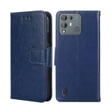 Blackview A55 Pro Crystal Flip Phone Cover/Wallet Card Slot - Blue - Cover Noco