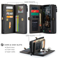 Samsung Galaxy S22 5G CaseMe 018 Detachable Wallet 16 Card Slots 2in1 Design - Cover CaseMe