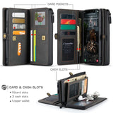 Samsung Galaxy S22 5G CaseMe 018 Detachable Wallet 16 Card Slots 2in1 Design - Cover CaseMe