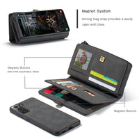 Samsung Galaxy S22 5G CaseMe 018 Detachable Wallet 16 Card Slots 2in1 Design - Cover CaseMe