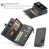 Samsung Galaxy S22 5G CaseMe 018 Detachable Wallet 16 Card Slots 2in1 Design - Cover CaseMe