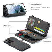 Samsung Galaxy S22 Ultra CaseMe 018 Detachable Wallet 16 Card Slots 2in1 Design - Cover CaseMe