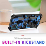 Shockproof Camo Folding Stand Rugged Cover Fold Away Stand - For Samsung Galaxy A12 - acc Noco