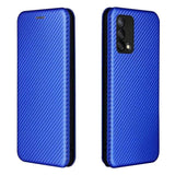 Carbon Shell Flip Phone Cover/Wallet - For Oppo A74 4G Oppo F19 - acc Noco