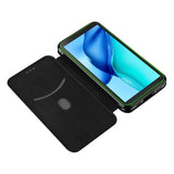 Carbon Shell Flip Phone Cover/Wallet - For BLACKVIEW BV6300 / BV6300 PRO - acc Noco