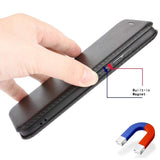 Carbon Shell Flip Phone Cover/Wallet - For Doogee X95 / Doogee X95 Pro - acc Noco